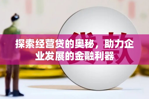 滨城探索经营贷的奥秘，助力企业发展的金融利器
