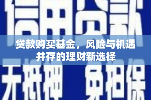 滨城贷款购买基金，风险与机遇并存的理财新选择