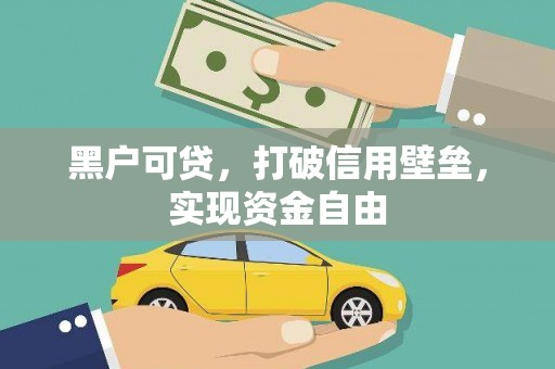 滨城黑户可贷，打破信用壁垒，实现资金自由