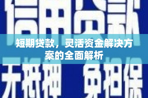 滨城短期贷款，灵活资金解决方案的全面解析