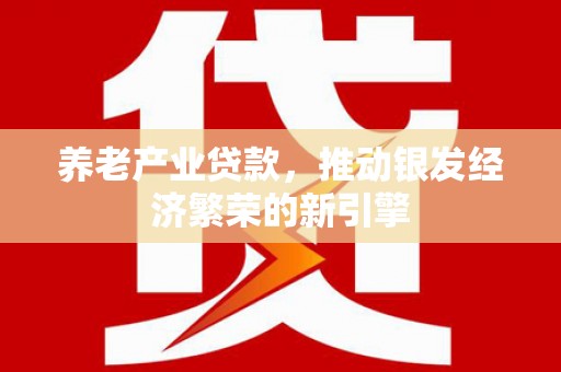 滨城养老产业贷款，推动银发经济繁荣的新引擎