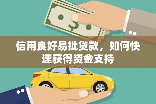 滨城信用良好易批贷款，如何快速获得资金支持