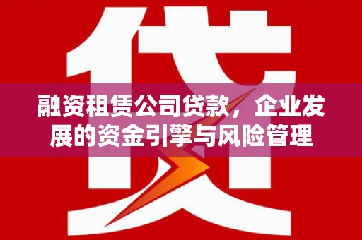 滨城融资租赁公司贷款，企业发展的资金引擎与风险管理