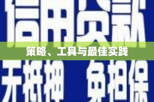 滨城策略、工具与最佳实践