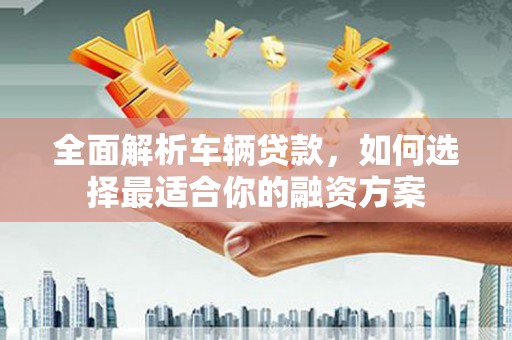 滨城全面解析车辆贷款，如何选择最适合你的融资方案