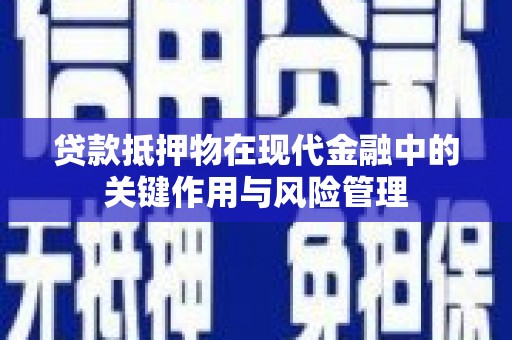 滨城贷款抵押物在现代金融中的关键作用与风险管理