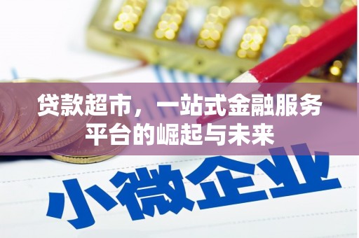 滨城贷款超市，一站式金融服务平台的崛起与未来