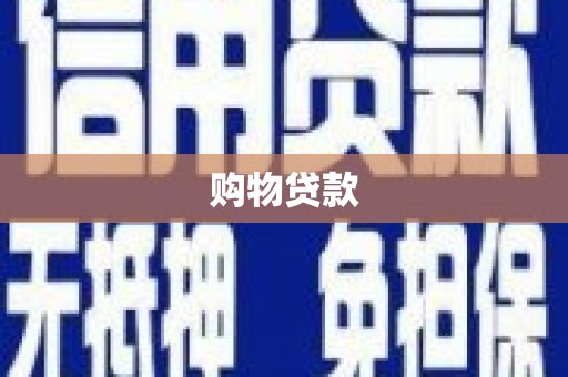 滨城购物贷款